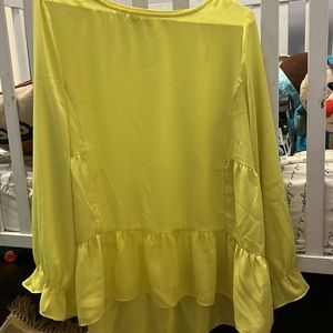 Womens Vibrant color tunic top beautiful material size 16
